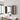 CharmyDecor oak-look wall mounted medicine cabinet with closed mirrored door and empty open side storage in a bathroom