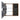 CharmyDecor wall mounted medicine cabinet open front view showing two glass shelves, reflective backing, and side organizer.