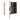 CharmyDecor wall mounted medicine cabinet with partly open mirrored door, small round interior mirror, and open side bins.