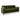 Green velvet sofa on a white background