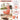 Orange hanging chair with features highlighted on a patio background