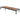 Charmydecor outdoor acacia wood chaise lounge laid flat for sunbathing on a patio or pool deck