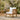 charmydecor outdoor acacia wood club chair with beige cushions beside a round side table in a sunny garden patio