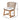 charmydecor outdoor acacia wood dining chair dimensions showing 27.95 inch depth 23 inch width and 30.50 inch height