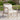 charmydecor outdoor acacia wood patio club chair with cream cushions in garden setting