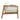 Charmydecor outdoor club chair side view showing acacia wood frame and vertical rope weave detail