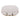 White cushioned chair with three pillows on a white background