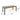 charmydecor outdoor dining table dimensions showing 71 inch length 33.75 inch width and 29.5 inch height
