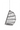 Black wire hanging basket on a white background