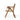 Wooden chair with a white cushion on a white background