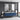 charmydecor oversized LED bathroom mirror with aluminum frame above blue floating double sink vanity