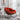 charmydecor oversized outdoor rattan rocking chair with thick orange cushion in modern living room