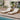 Charmydecor pair of outdoor acacia wood chaise lounges with cream cushions beside a pool