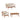 charmydecor patio conversation set dimension guide with loveseat club chair and slatted coffee table measurements