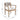 charmydecor patio dining chair dimensions with acacia wood frame beige rope back and cream cushion