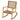 Wooden rocking chair with wicker back and seat on a white background