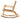 Wooden rocking chair with woven seat on a white background