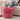 charmydecor pink crocodile ottoman used as footrest next to sofa