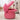 charmydecor pink crocodile ottoman side view showing hinged lid design