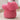 charmydecor pink crocodile storage stool back view knit fabric texture