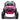 Charmydecor pink kids car UTV front view hero shot electric off-road ride on car with LED lights