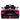 Charmydecor pink lamborghini kids car back view with LED headlights turned on showing aggressive sports styling