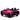 Charmydecor pink lamborghini kids car rear view highlighting taillights, spoiler, and Lamborghini STO styling