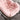 charmydecor pink padded cushion detail on oversized rattan rocking chair