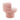 charmydecor pink swivel accent chair side view with double layered backrest