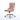 charmydecor pink swivel office chair angled view showing luxury velvet upholstery and gold accents