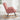 charmydecor pink teddy fabric rocking chair side view showing ergonomic backrest