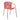charmydecor Quilla brick red woven rope indoor outdoor dining chair with black steel hairpin legs front view