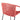 charmydecor Quilla outdoor dining chair close up of brick red rope woven backrest and curved arm