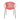 charmydecor Quilla stackable red rope dining chair with black steel legs front angle view