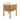 charmydecor rear view of acacia wood outdoor dining chair with curved woven rope back and beige cushion