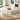 charmydecor rear view of curved beige corduroy sectional sofa in modern living room