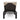 Rear view of dark brown wicker patio chaise lounge frame and adjustable support from charmydecor