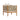 charmydecor rear view of teak look acacia wood outdoor lounge chair with beige rope back panel