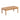 charmydecor rectangular acacia wood outdoor coffee table with slatted tabletop in teak look finish