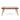 charmydecor rectangular acacia wood outdoor dining table with slatted teak finish top