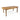 charmydecor rectangular acacia wood outdoor dining table with teak finish and slatted top