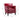CharmyDecor red faux leather accent chair dimensions showing seat height width depth and overall size