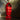CharmyDecor red rocket trash can with Space Age silhouette in industrial tunnel setting