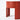 CharmyDecor red round nightstand close-up showing curved lacquered panels and modern base