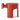 CharmyDecor red round nightstand side view with drawer extended and sculptural curved panels