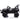 CharmyDecor ride on car side profile black electric kids truck off-road wheels and realistic SUV design