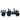 charmydecor ride on tractor blue electric kids tractor full side view with trailer