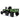 Charmydecor ride on tractor electric kids tractor rear side view with trailer green farm vehicle outdoor toy