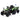 Charmydecor ride on tractor with trailer green side view electric kids tractor toy