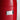 CharmyDecor rocket trash can recessed side handle and glossy red metal finish detail